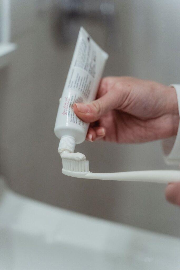 Toothbrush with toothpaste for sensitive gums care